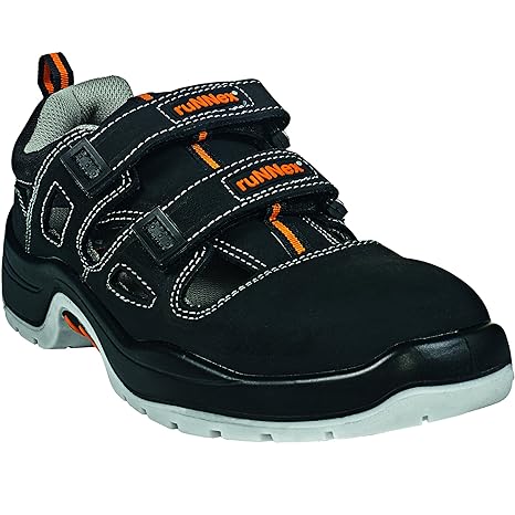 Runnex Sicherheitssandale S1 Team Star Sommer Arbeitsschuhe, 36, 5100