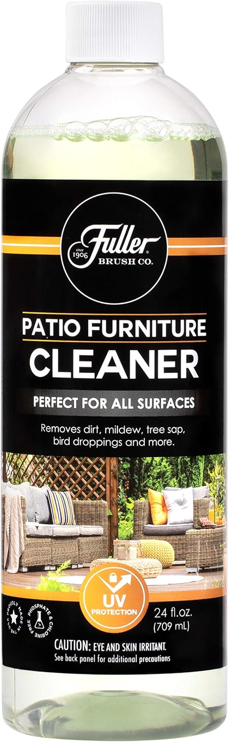 Amazon Com Fuller Brush Patio Outdoor Furniture Cleaner Removes Dirt Tree Sap Bird Droppings Food And More Uv Protection Perfect For All Surfaces 24 Fl Oz Refill Bottle