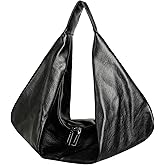 Quelis Leather Hobo Bag，Oversized Hobo Bags，Large Tote for Women， Slouchy Tote Handbag ， Vegan Leather Shoulder Bag