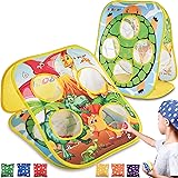 RaboSky Bean Bag Toss Games for Toddlers 1-3-5 Birthday Party, Dinosaur Toys 2 3 4 5 Year Old Boys Gift,Toddler Sport Outdoor
