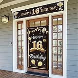 PAKBOOM Happy 16th Birthday Door Cover Porch Banner
