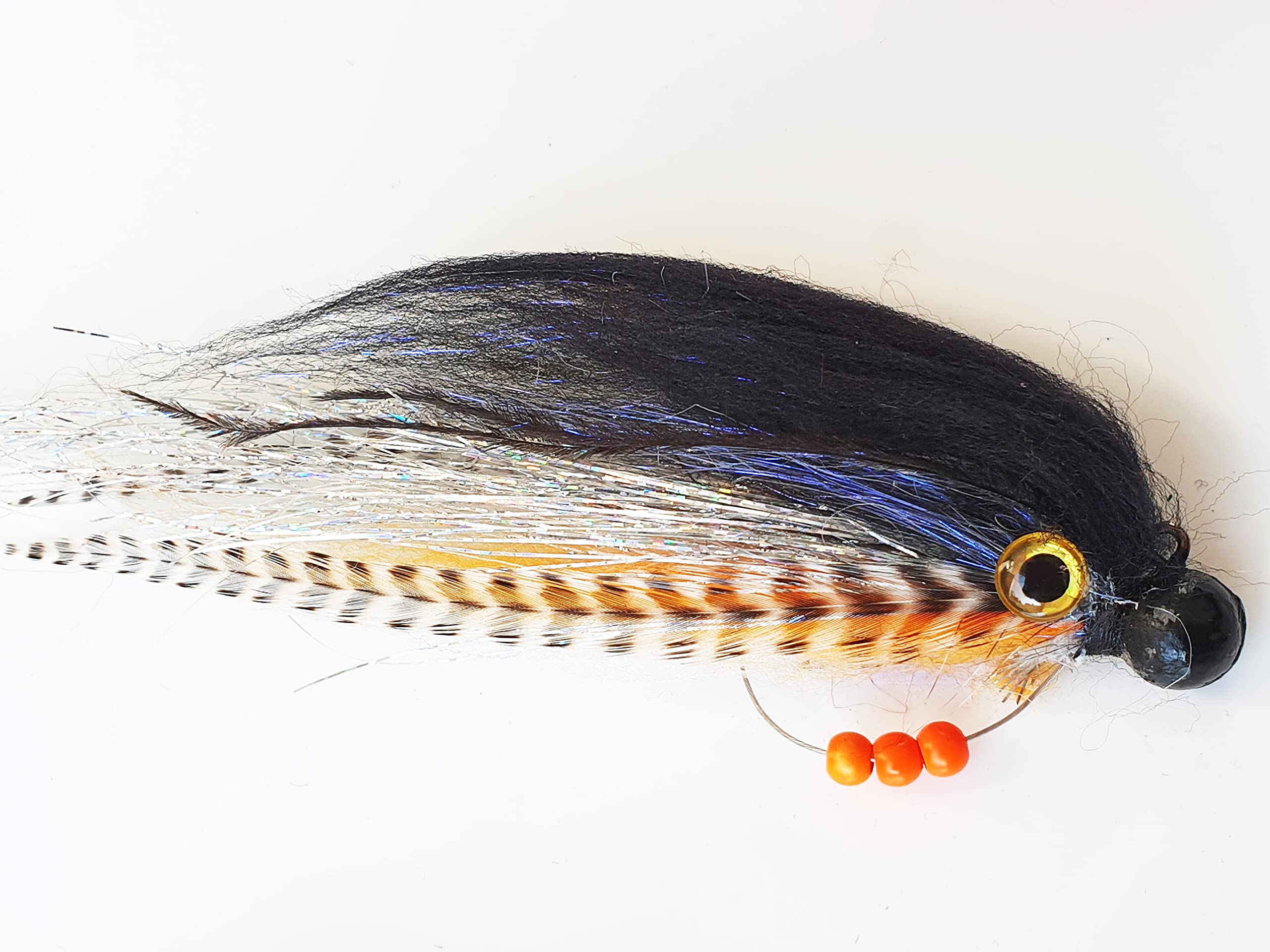 FISHIN ADDICT Jig Fly Rattler belly banger offset 3g jig head 150mm (SALT N PEPPER)