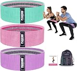 Pleasion Fabric Resistance Bands Set 3 Levels Booty Bands for Women Men