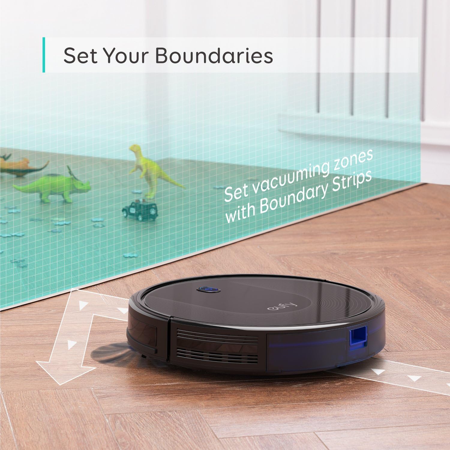 eufy by Anker, BoostIQ RoboVac 30, Robot Vacuum Cleaner, Upgraded, Super-Thin, 1500Pa Suction, Boundary Strips Included, Quiet, Self-Charging Robotic Vacuum, Cleans Hard Floors to Medium-Pile Carpets -