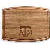 PICNIC TIME NCAA Ovale Acacia Cutting Board, Charcuterie Board Set with Juice Groove for SpillS, Wood Serving Platte, (Acacia Wood)