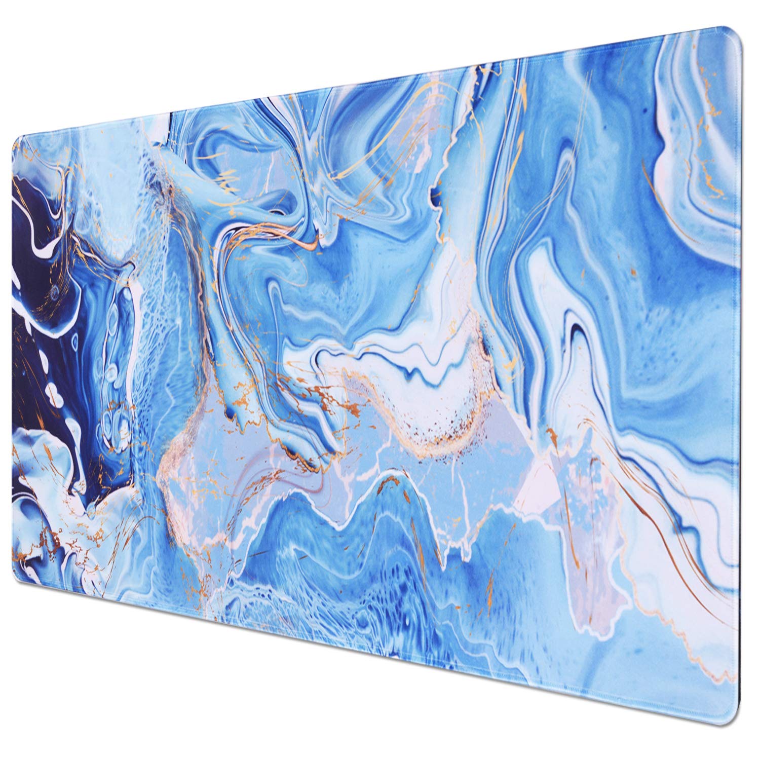 GDBT Large gaming extended mouse mat/pad,xxl size mousepad with stitched edges,non-slip rubber base,waterproof keyboard mouse desk pad(800 * 400 * 3mm)