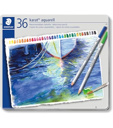 Amazon.com : Staedtler Karat Aquarell Premium Watercolor Pencils