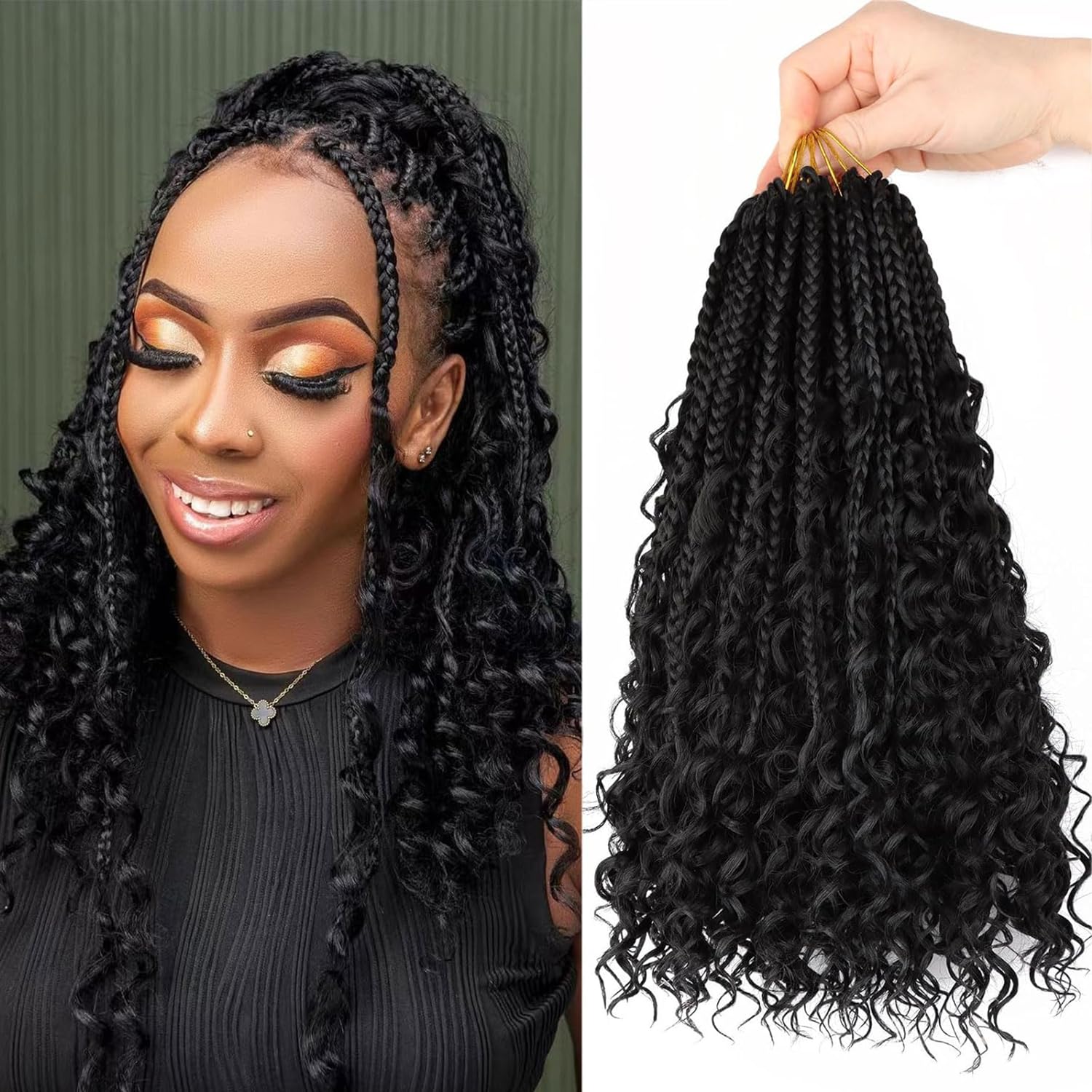 Butterfly Locs Crochet Hair 12 Inch Crochet Butterfly Locs Hair Crochet Braids 6 Packs Butterfly Crochet Locs Pre Looped Distressed Faux Locs Crochet Hair For Black Women (1B) …