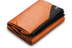 Arcturus XL Survival Tarp - Insulated Reflective Thermal Camping Tarp - 8.5' x 12' (Orange)