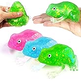 ZTATU 3PCS Frog Stress Balls for Adults & Kids, Squishy Fidget Toys for Kids, Animal Stress Toys with Autism, Focus, Sensory Squeeze Ball Party Favors Classroom Prizes, Easter Basket Stuffers