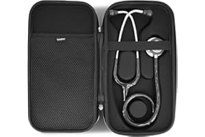 CATAPBOX Hard Stethoscope Travel Case for 3M Littmann Classic III & Cardiology IV Monitoring Stethoscope, 5620/5870/6200/etc, Compact & Portable Protective Carry Case