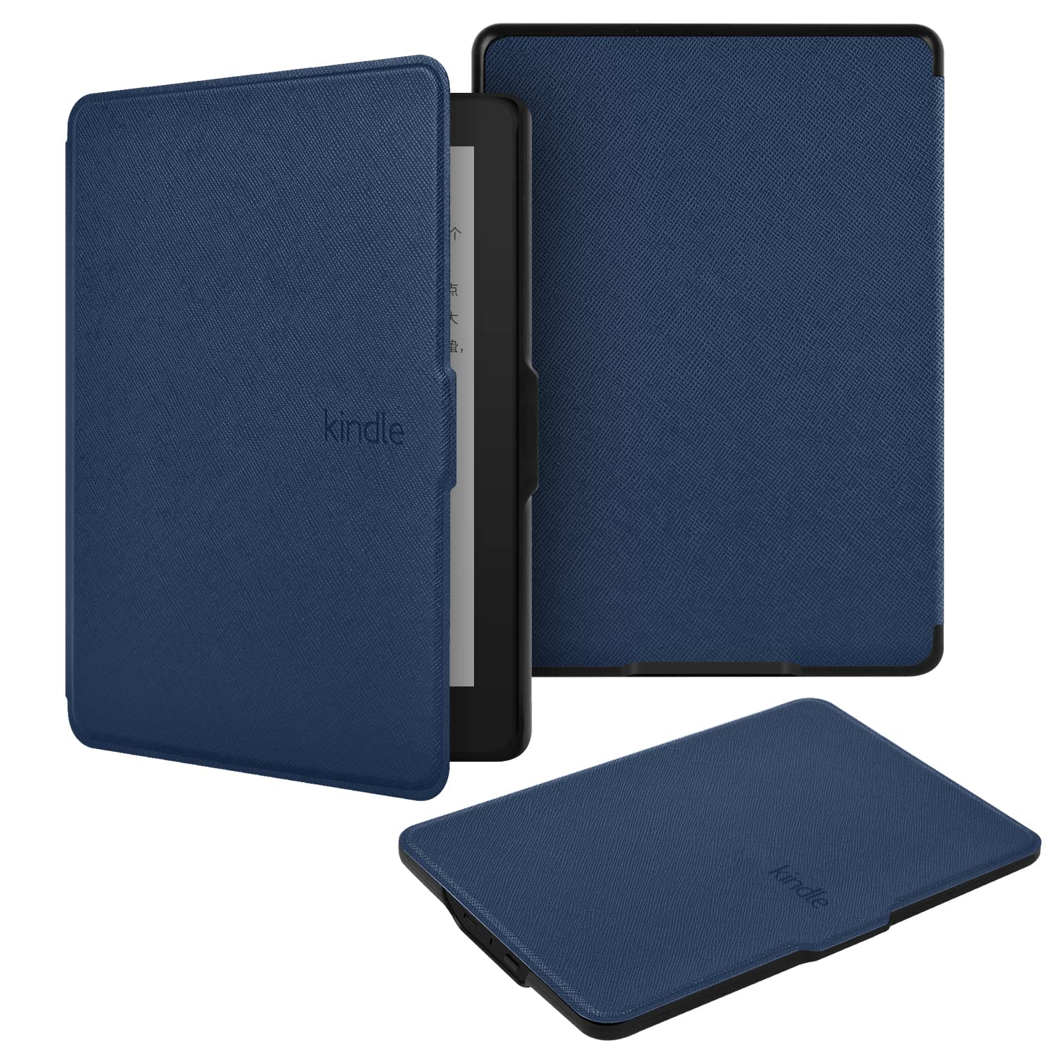 BYCeKe for Kindle Paperwhite Cover 6 inch Kindle Paperwhite 5th/6th/7th Gen Case 2012-2017 (Model: EY21 / DP75SDI) Lightweight PU Leather Smart Cover with Hand Strap for Kindle.Paperwhite 1/2/3, Blue