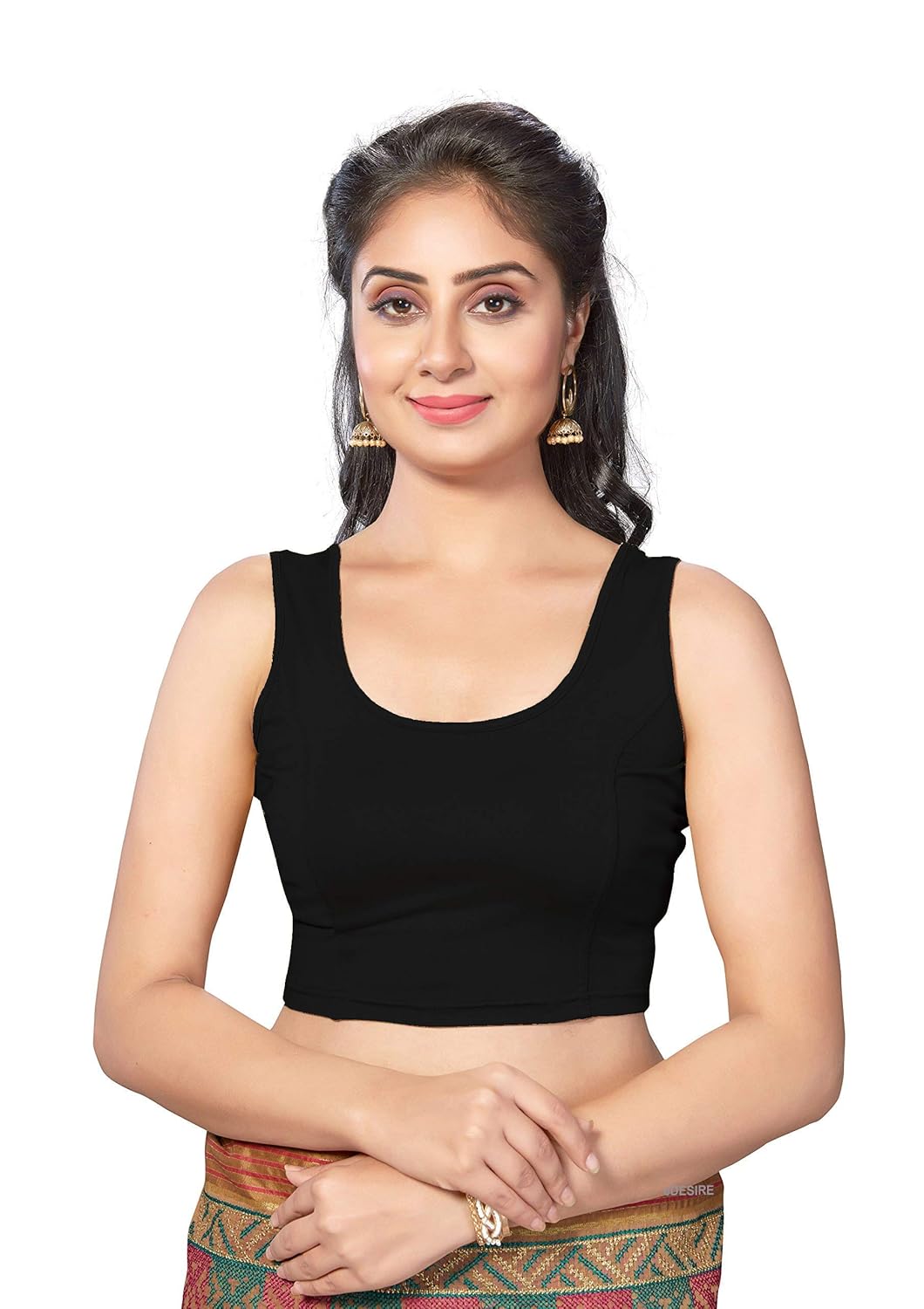Buy eDESIRE Black Cotton Lycra 