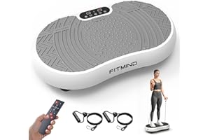 FITMIND Vibration Plate Exercise Machine, 24" x 14" Extra-Large Shake Plate Exercise Machine, Vibrating Plates for Lymphatic Drainage, Relaxing, Recovery