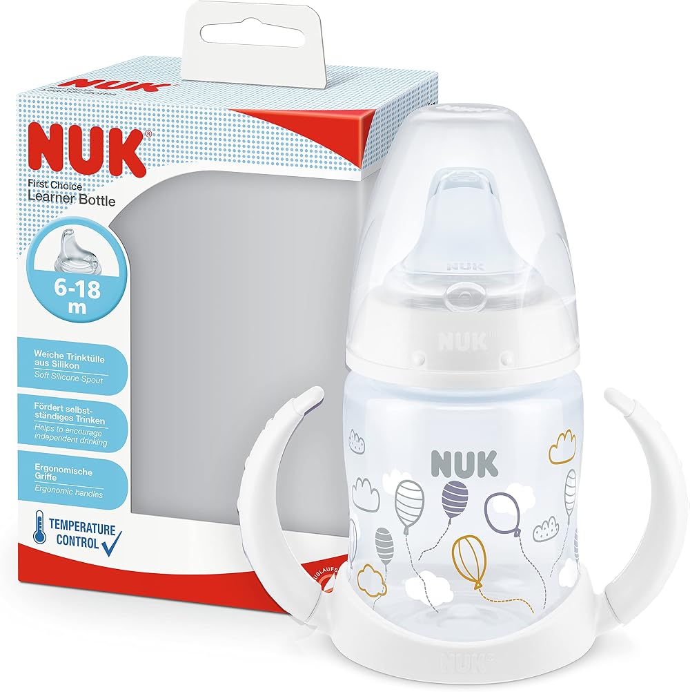 NUK First Choice Sippy Cup 150 ml Easy-Grab Handles Orthodontic Spout