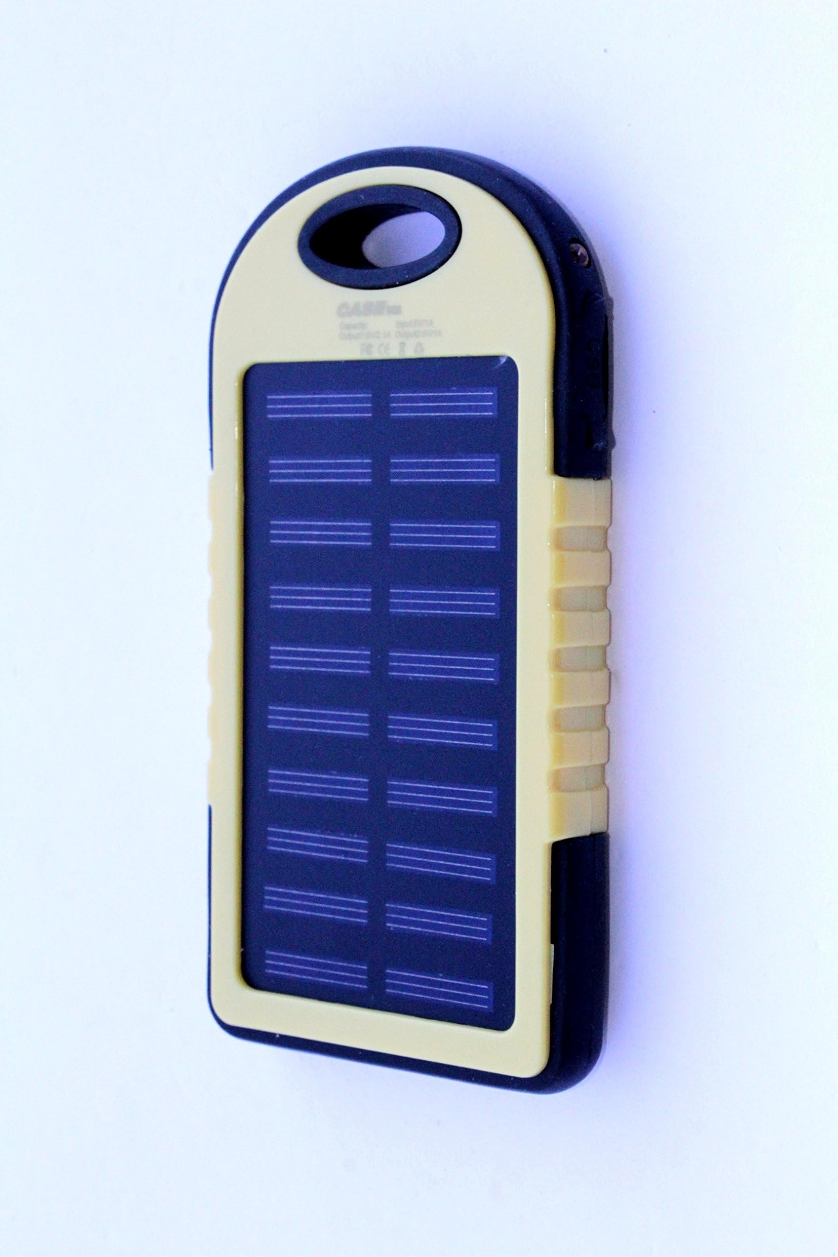 Portable Solar Power Bank Charger, COVERSUIT 30000mAh Dual USB Solar Battery Charger With LED Flashlight Outdoor For iPhone iPad Samsung (Power Bank With 20 X LED Lights, YELLOW)