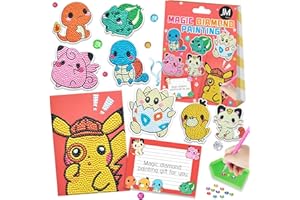 JM HOUSE Diamond Painting Kits for Kids,Gem Art,Arts and Crafts for Kids Ages 8-12,5d Diamond Painting Stickers with dots,Anime Gift for boy and Girls Age 4, 5, 6, 7, 8, 9, 10-12, 6-8