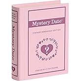 WS Game Company Mystery Date Vintage Bookshelf Edition Classic Board Game | Nostalgia Dating Game with Mystery Door, Linen-Wrapped Book Storage Box, Retro Design, 2-4 Players, Adults and Kids 8 and Up