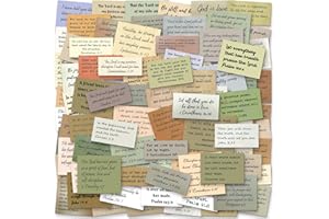 ARTSHU 120PCS Bible Verse Stickers, No Repeat Christian Vintage Inspirational Quote Sticker, Typewriter Scripture Stickers, Bible Study Supplies for Scrapbooking, Water Bottle, Laptop