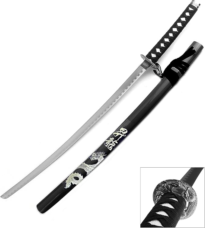 Snake Eye Tactical Two Tone Samurai Katana Sword (390BK), Swords