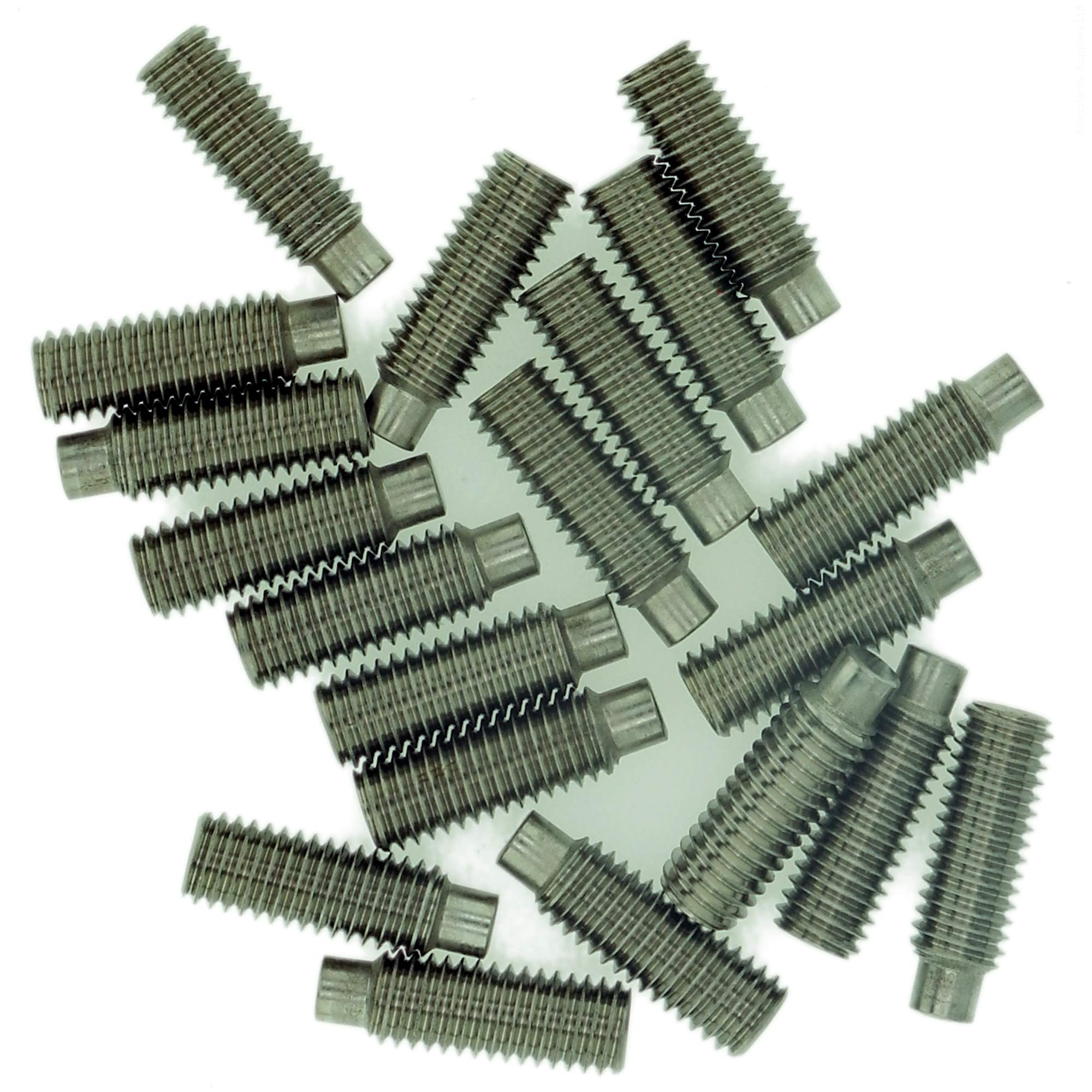 M4 (4mm x 4mm) Hex Socket Grub Screw (Dog Point) - Stainless Steel (A2) (Pack of 20)