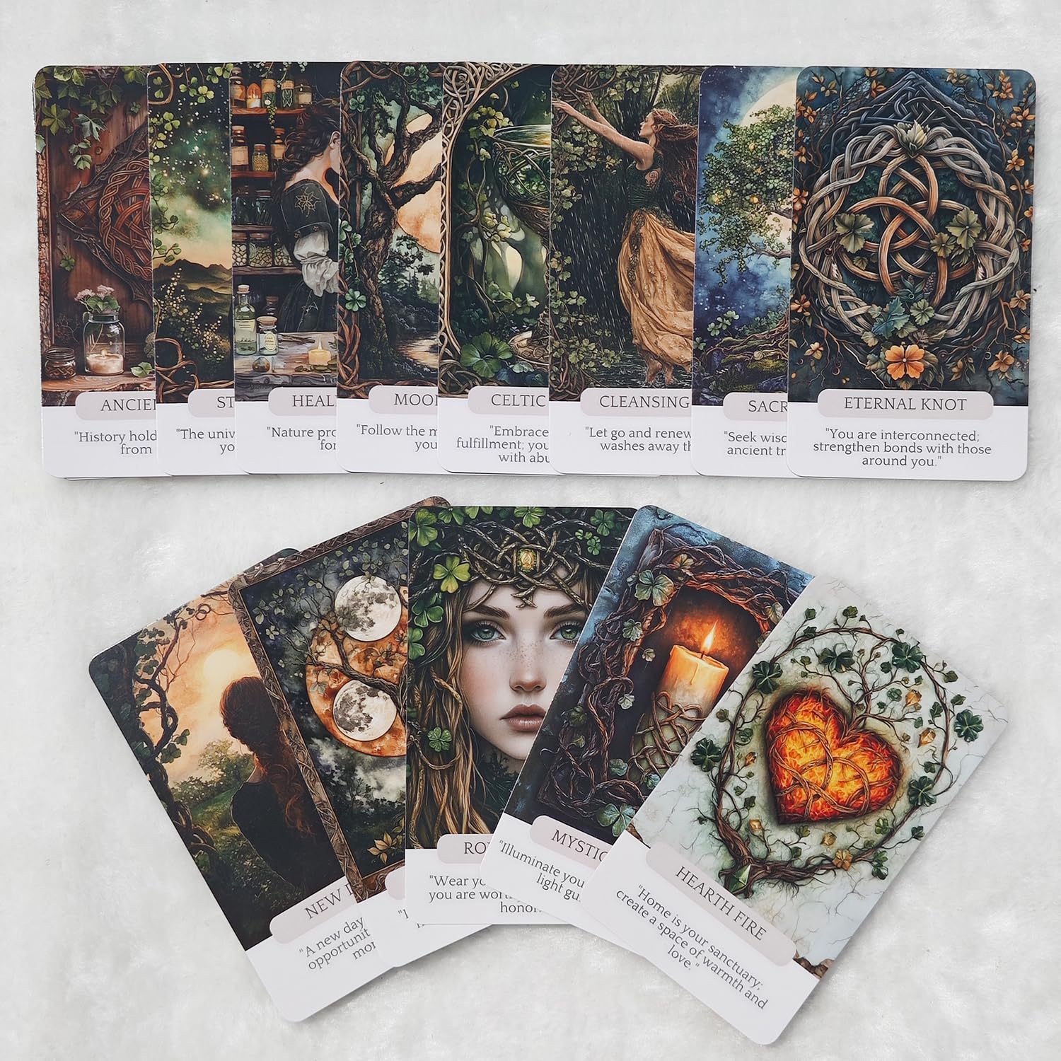 Celtic Magic Oracle Cards, Tarot Card, Oracle Cards for Beginners, Holistic Affirmations Wicca, Perfect for Creating a Magical and Personalized Deck, Create Your Magical Deck for Spiritual Practice