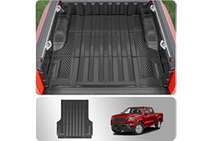 Thinzyou Truck Bed Mat Compatible with 2022 2023 2024 2025 2026 Nissan Frontier Bed Mat Trunk Bed Mat TPE All Weather Truck Bed Liner 5FT Short Bed Liner 2023 Frontier Accessories (5FT Short Bed Mat)