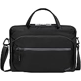 Targus 13&ndash;14 Inch Work+ 3-in-1 Tech Brief, Modular Laptop Briefcase with Detachable Tech Pouch Sling, 360 Laptop Protection, Anti-Theft Zippers, Trolley Strap, Black TBS969GL