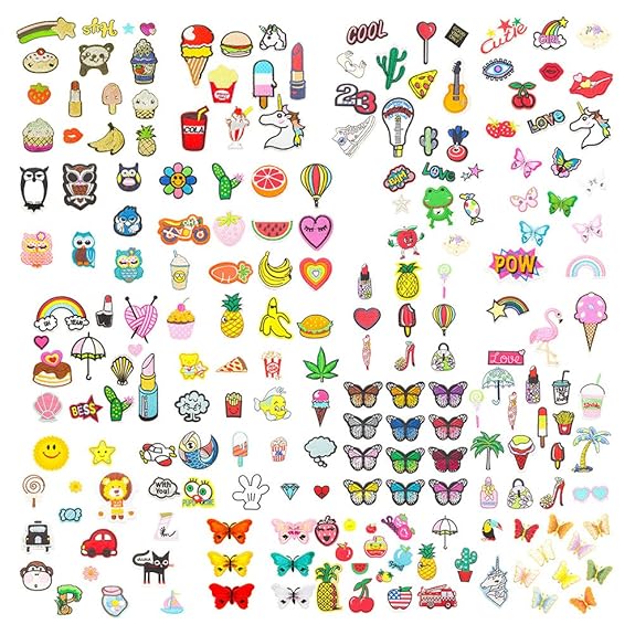 Soleebee Gemischt zufällig Patches Zubehör Aufbuegler Bügeleisen-auf oder Nähen-auf Aufnäher Applikation Applique Flicken Pat