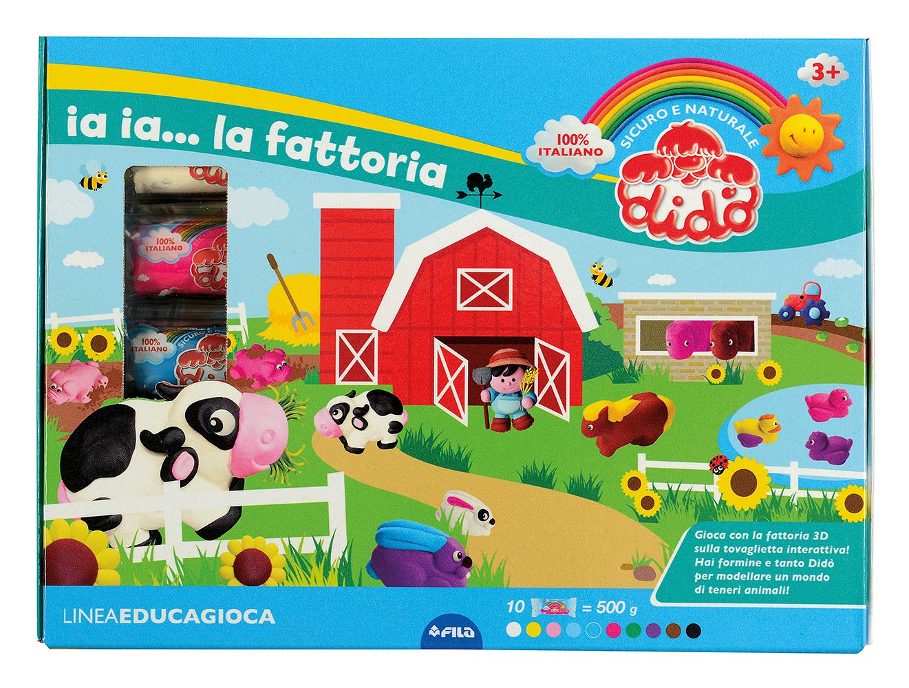 Didò- Farm Modelling Pasta, Assorted Colour, 350200