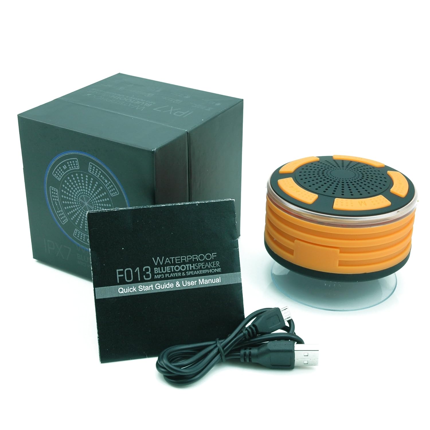 Dawoolux Bluetooth Speakers Black and Orange Colors, IPX7 Portable Wireless  Waterproof Speaker with FM Radio and LED Mood lights, Super Bass and HD  Sound ...