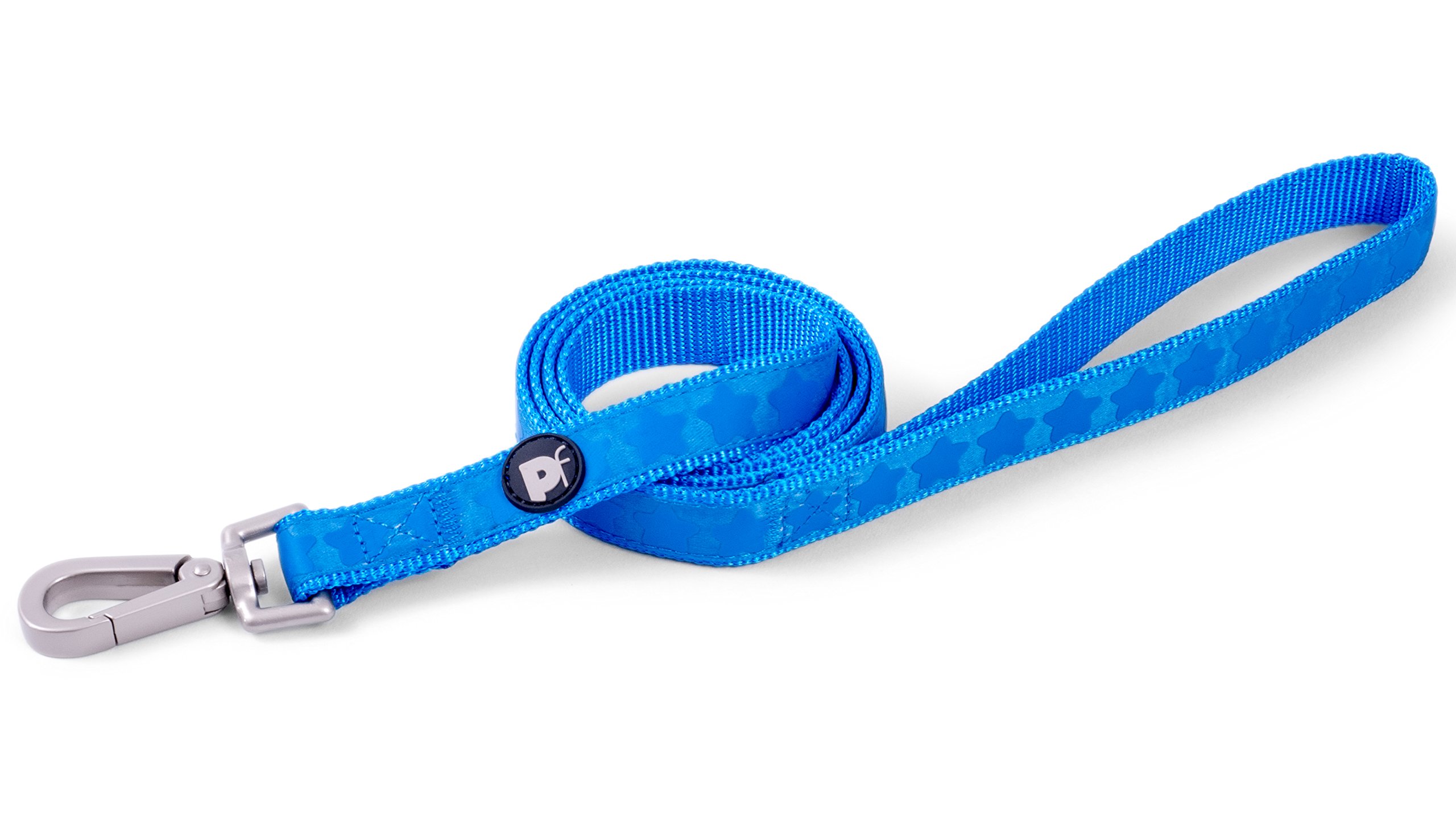 Petface Tonal Stars Dog Lead, Medium, Bright Blue