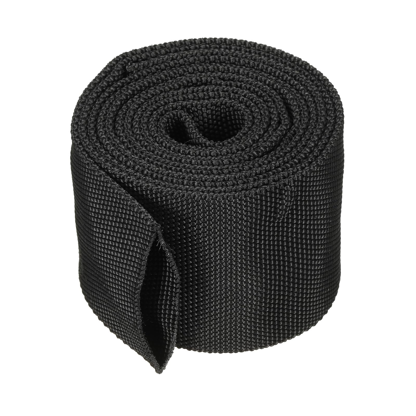 PATIKIL 1.7" Dia 6.5FT Nylon Protective Hose Sleeve, Cable Cover Sheath Protection for Welding Tig Torch Hydraulic Hose, Black