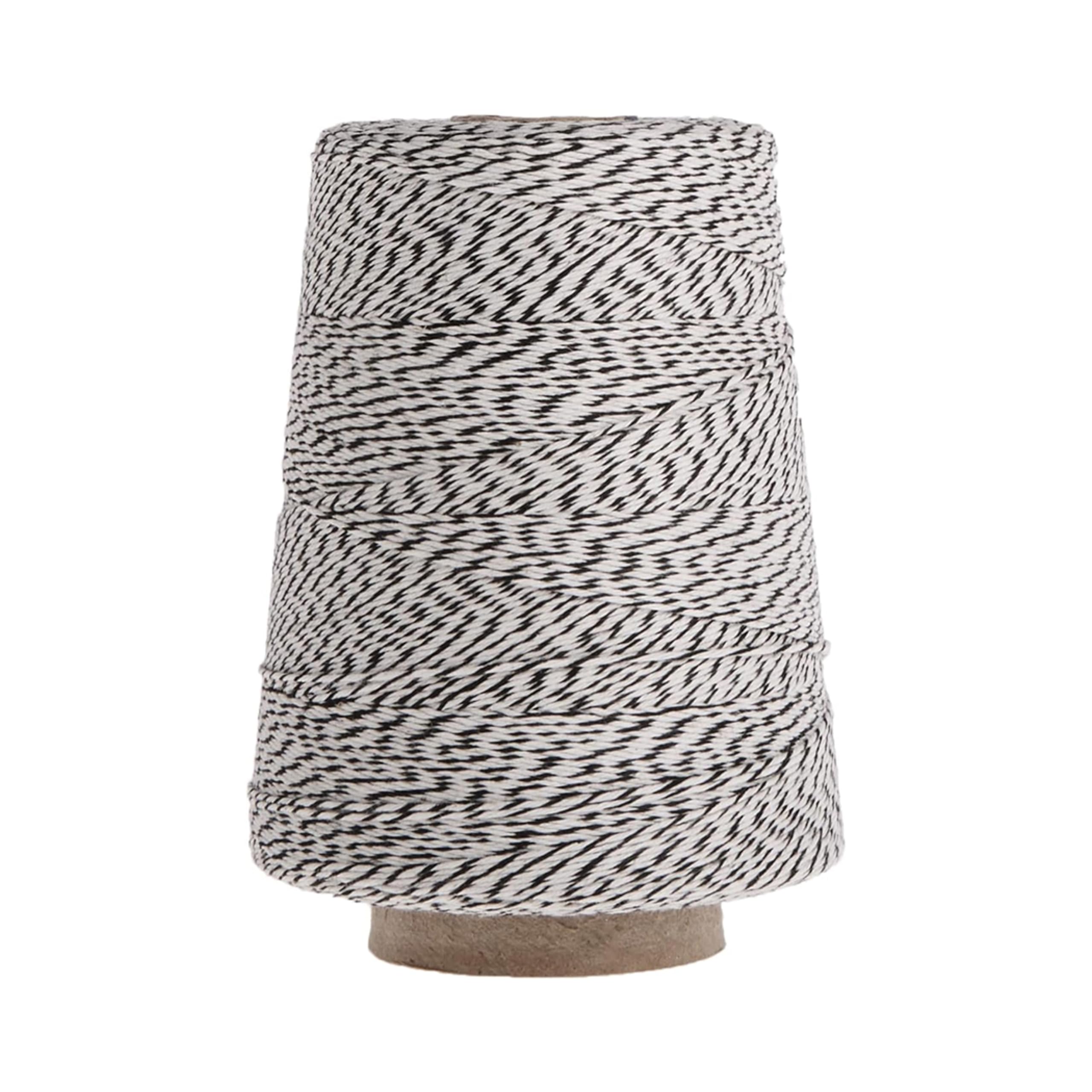Regency Wraps Bakers Twine Cone, Black/White
