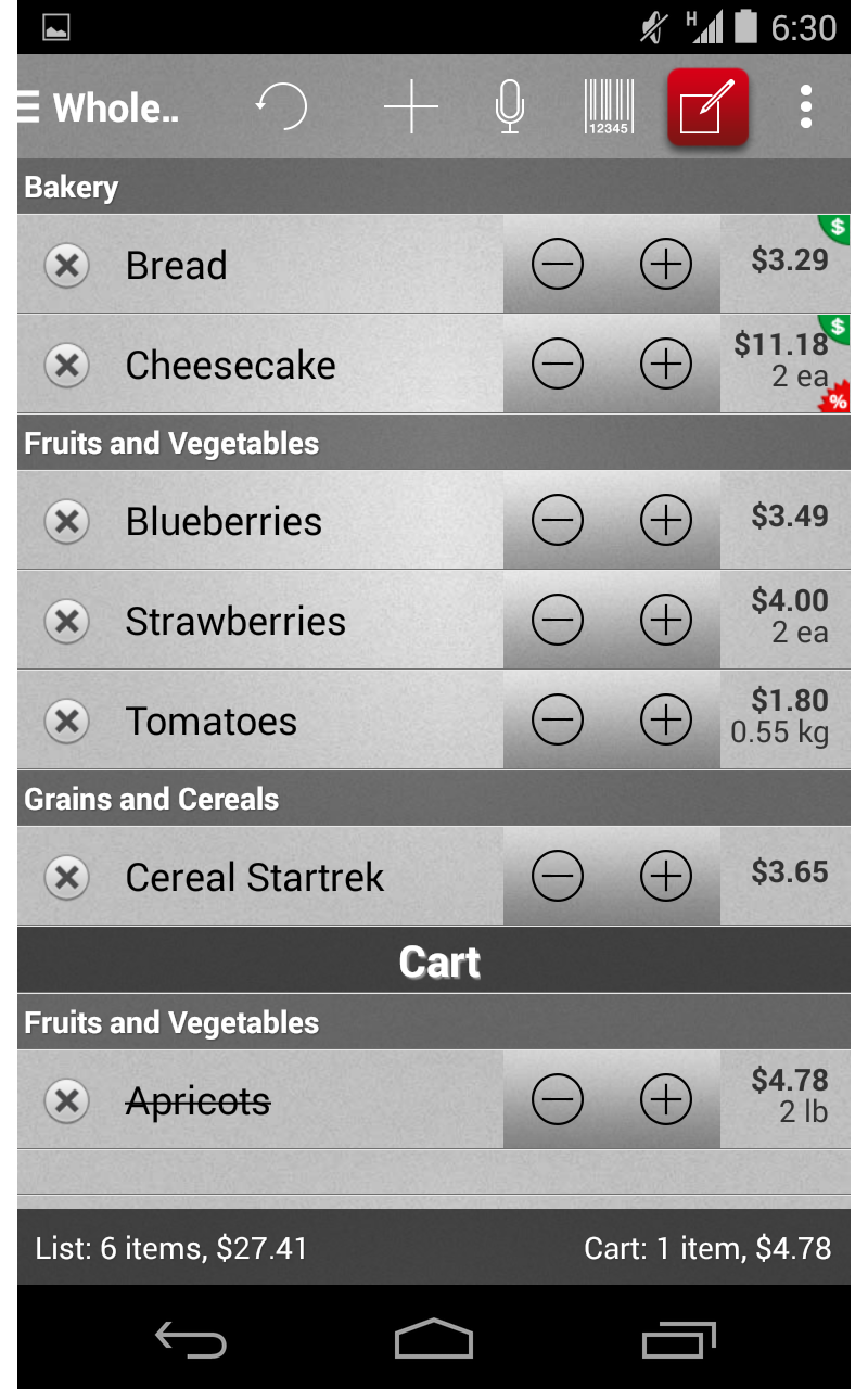 Mighty Grocery Shopping List - Thumbnail 3