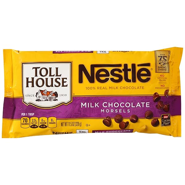 NESTLE TOLL HOUSE MILK CHOCOLATE MORSELS, 11.5 OUNCE