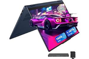 Lenovo IdeaPad 16" WUXGA Touchscreen 2-in-1 Laptop, AMD Ryzen AI 5 340, 16GB RAM, 1.16TB Storage (1TB SSD+160GB Docking Stati