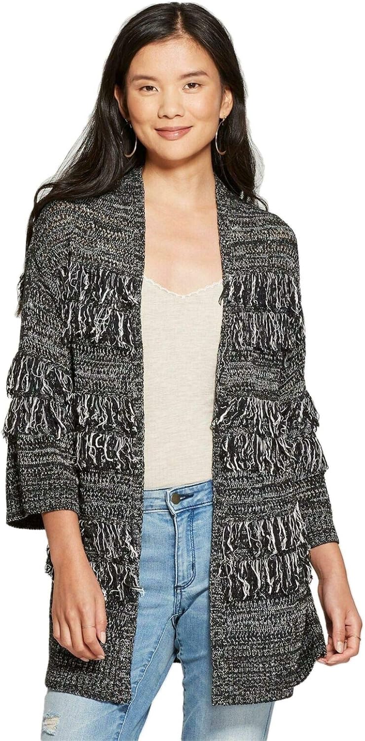 leopard print sweater duster