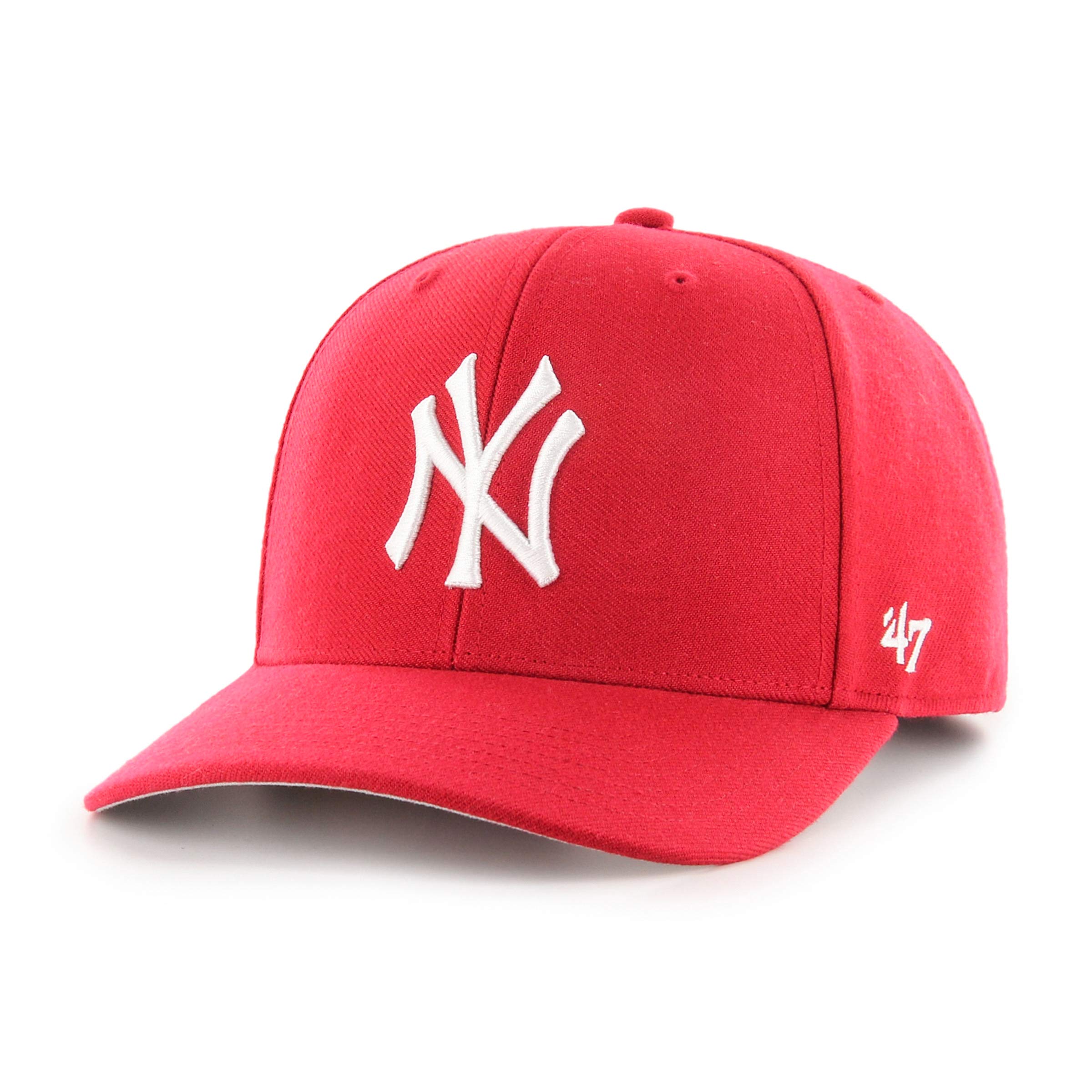 47 MLB New York Yankees Cold Zone MVP DP Cap – Acrylic Wool Blend Unisex Baseball Cap Premium Quality Design and Craftsmanship by Generational Family Sportswear Brand Red