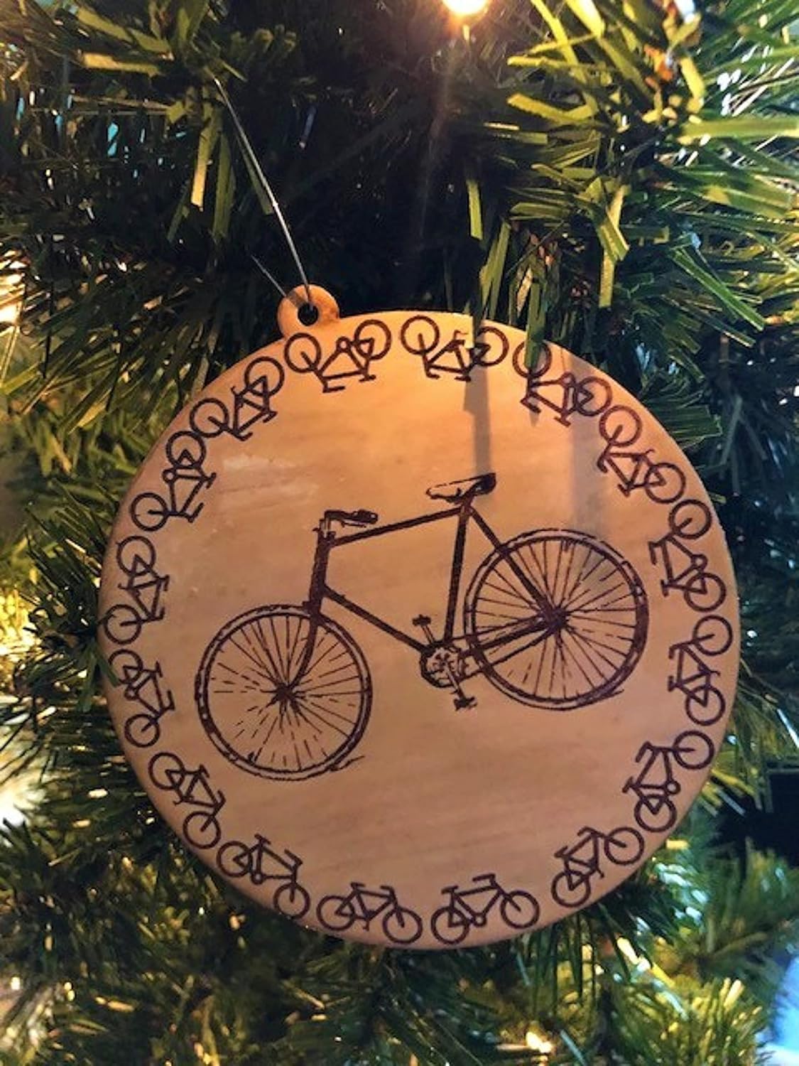 Bike Ornament, Bicyclist Ornament, Bicyclists Ornament