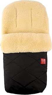 Lammfell Fußsack Natura, black