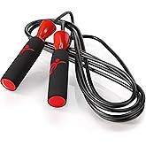 Fitness Factor Jump Rope With Adjustable Length, Tangle-Free Skipping Rope for Gym Workout,Crossfit, Fitness Exercise, WOD, B