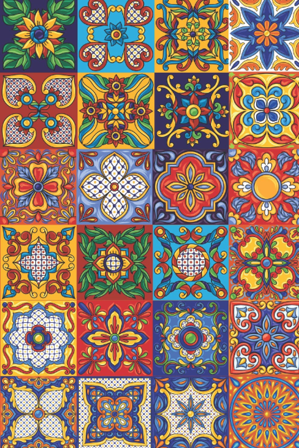 Moroccan Tile Notebook: Moroccan patterned 140 page notebook/journal/diary/Exercise book (6" x 9") (Moroccan Tile Print)
