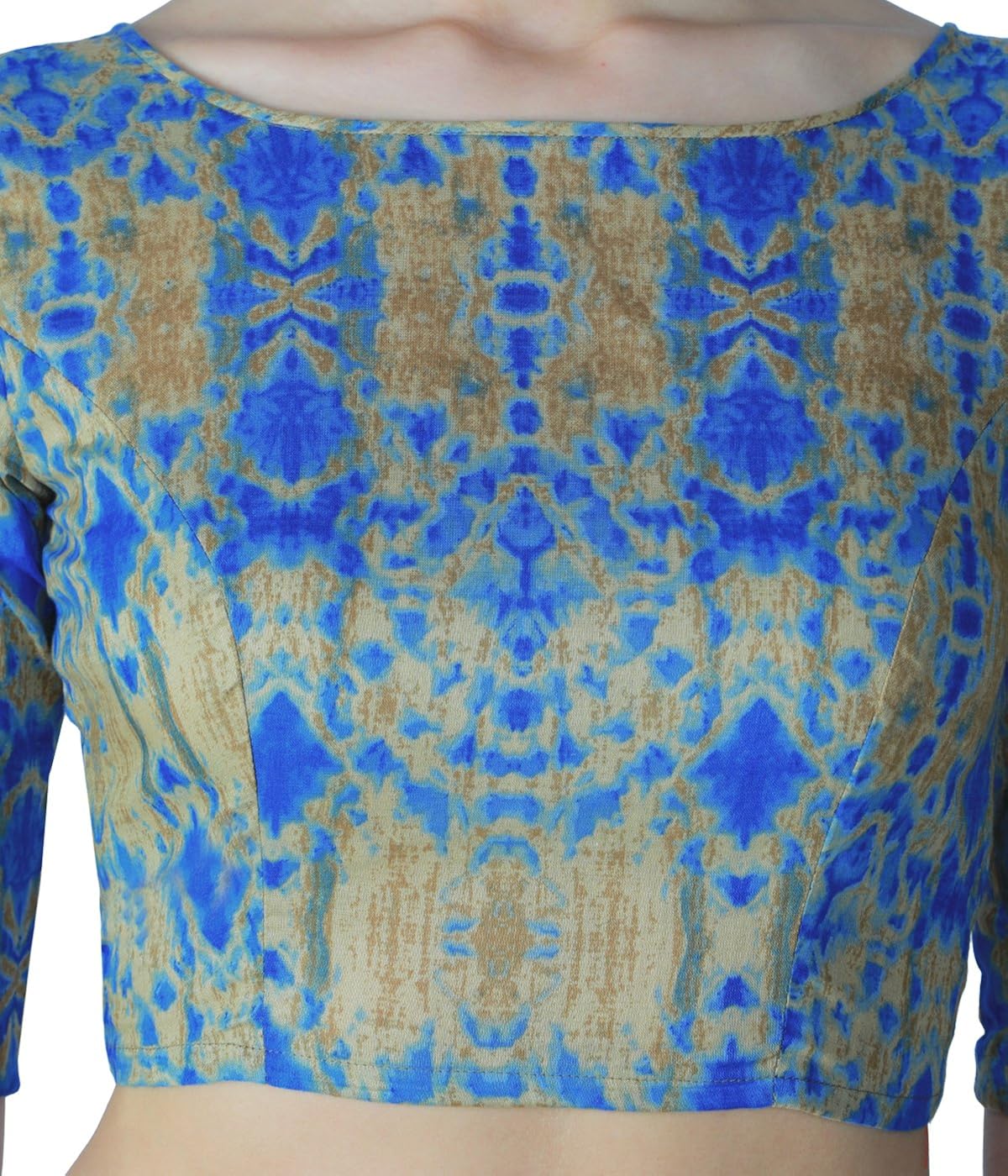 studio shringaar women's cotton abstract print blouse