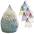 Derby Originals Hay Nets Set of 2 Soft Mesh Nets 42" with 2" Holes, Fits 4-6 Flakes of Hay for Horses and Goats