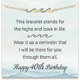 STORYJEWELLERY Wave Bracelet, Birthday Gifts For Women, Jewelry Present for Mom Daughter Sister and Female Friend, Christmas Gifts for Women