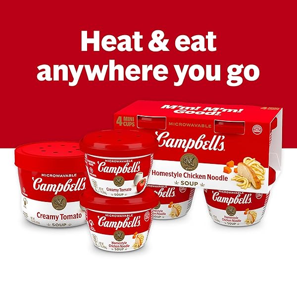 CAMPBELL’S HOMESTYLE CHICKEN NOODLE SOUP MICROWAVABLE BOWL, 15.4 OZ.