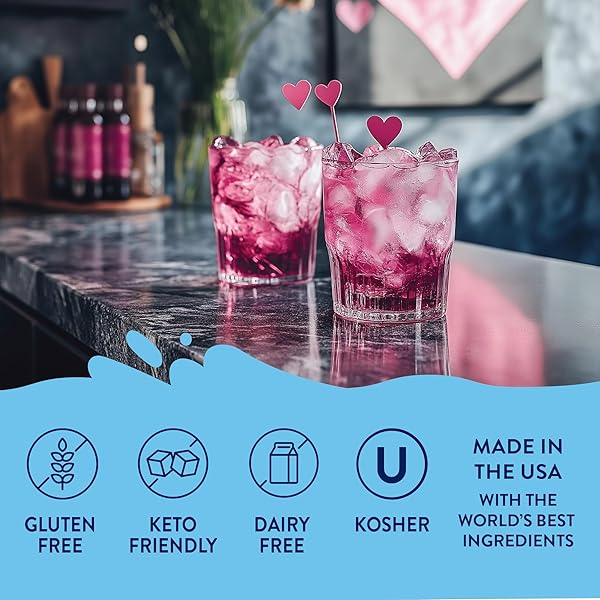 JORDAN’S SKINNY MIXES SUGAR FREE SYRUP – LOVE POTION FLAVOR, KETO, LOW CARB, ZERO CALORIE, GLUTEN-FREE, FRUIT WATER ENHANCER & DRINK MIX FOR ICED TEA, LEMONADE, COCKTAILS, 25.4 FL OZ (SOUR WATERMELON)