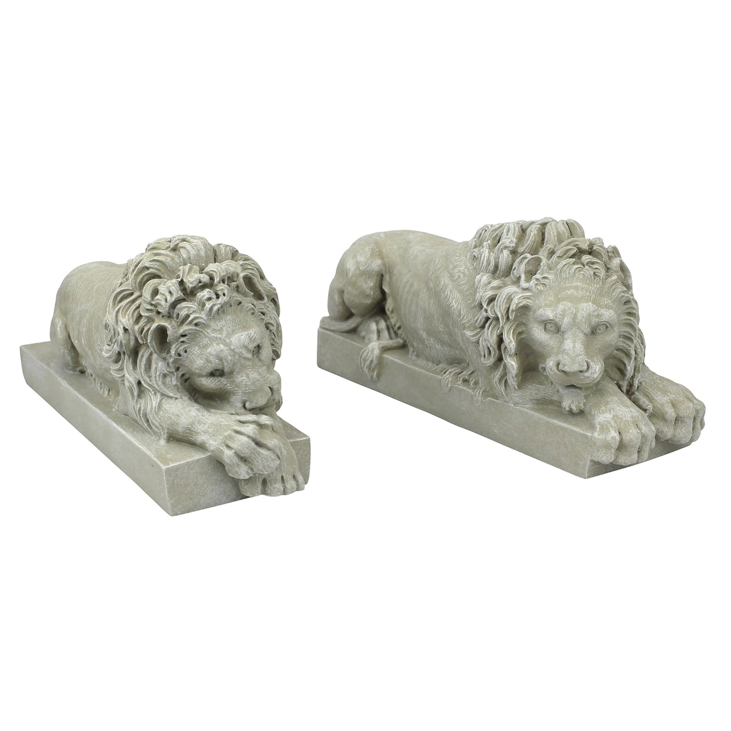 Design Toscano Canova Lions from the Vatican Statues, 12 Inch, Set of