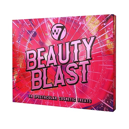 W7 Beauty Blast Advent Calendar 2025 - Individually Boxed Makeup & Cosmetic Surprises For the 24 Days to Christmas - Cruelty Free, Holiday Gifting